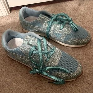 Sparkly Baby blue shoes